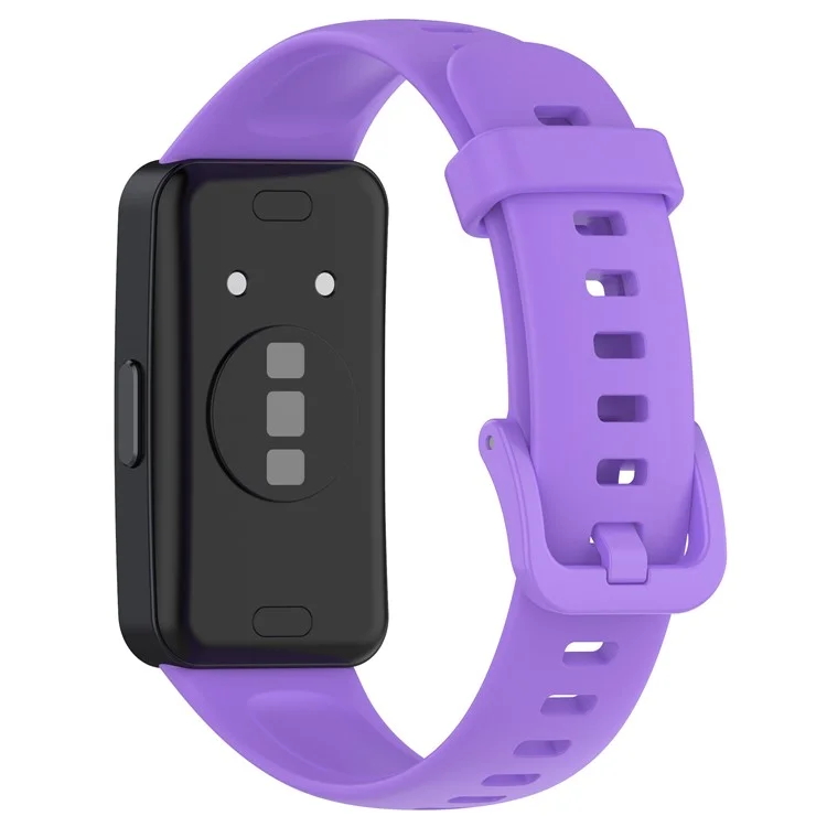 Per Huawei Band 8 / Band 8 NFC / Band 9 / Band 9 NFC Cinturino Orologio in Silicone Traspirante e Morbido con Fibbia - Viola