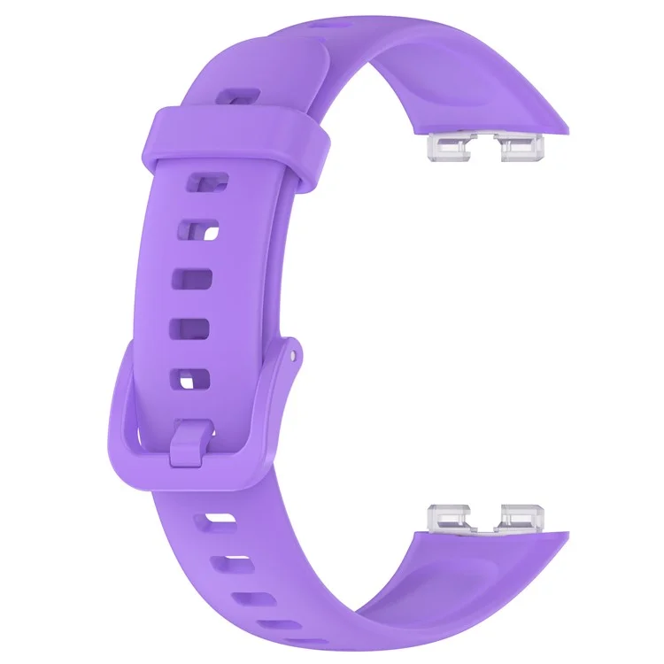 Per Huawei Band 8 / Band 8 NFC / Band 9 / Band 9 NFC Cinturino Orologio in Silicone Traspirante e Morbido con Fibbia - Viola