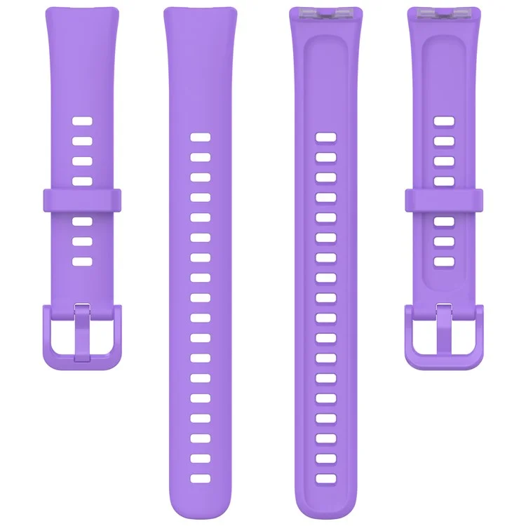 Per Huawei Band 8 / Band 8 NFC / Band 9 / Band 9 NFC Cinturino Orologio in Silicone Traspirante e Morbido con Fibbia - Viola
