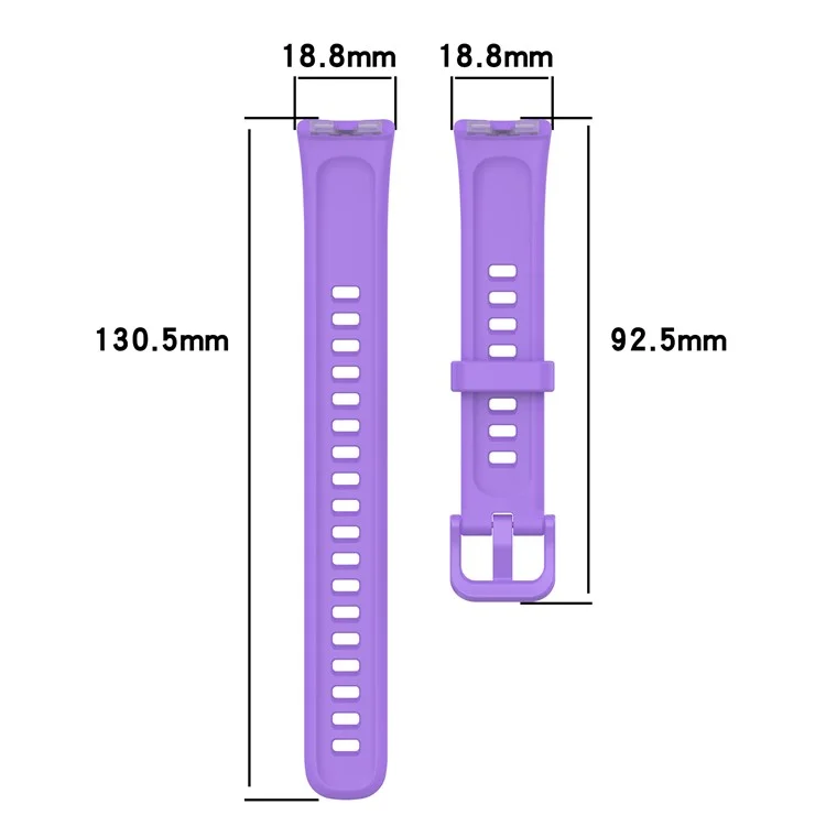 Per Huawei Band 8 / Band 8 NFC / Band 9 / Band 9 NFC Cinturino Orologio in Silicone Traspirante e Morbido con Fibbia - Viola