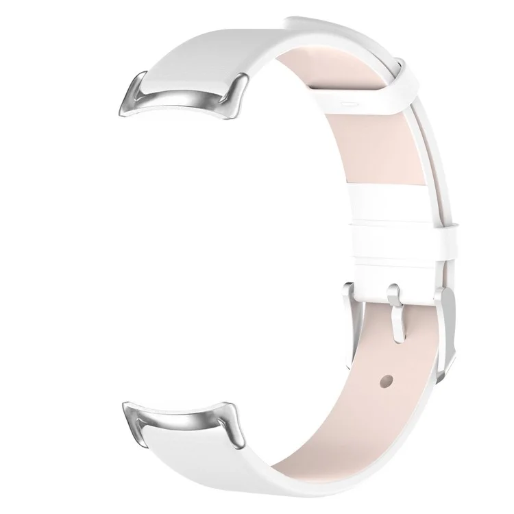 Für Xiaomi Mi Band 9 NFC / Mi Band 9 / Smart Band 8 NFC / Smart Band 8 Lederarmband 14mm Ersatz-Armband - Weiß