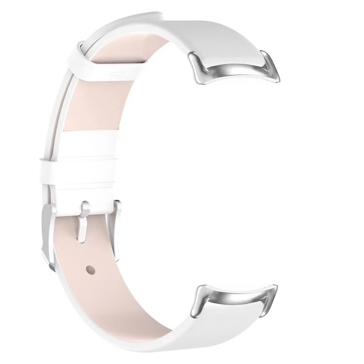 Für Xiaomi Mi Band 9 NFC / Mi Band 9 / Smart Band 8 NFC / Smart Band 8 Lederarmband 14mm Ersatz-Armband - Weiß