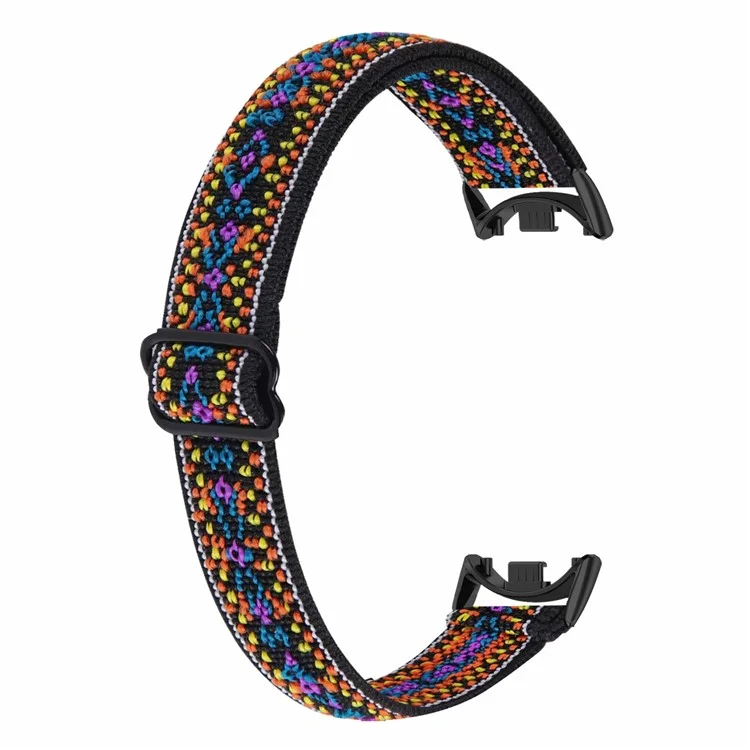 Für Xiaomi Mi Band 9 NFC / Mi Band 9 / Smart Band 8 NFC / Smart Band 8 Nylon geflochtenes Uhrenarmband mit Schnellverschluss - Lila