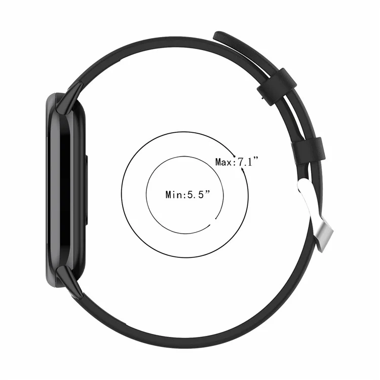 Für Xiaomi Mi Band 9 NFC / Mi Band 9 / Smart Band 8 NFC / Smart Band 8 Echtes Kuhlederbandersatz-Armband mit Verbinder - Dunkelblau