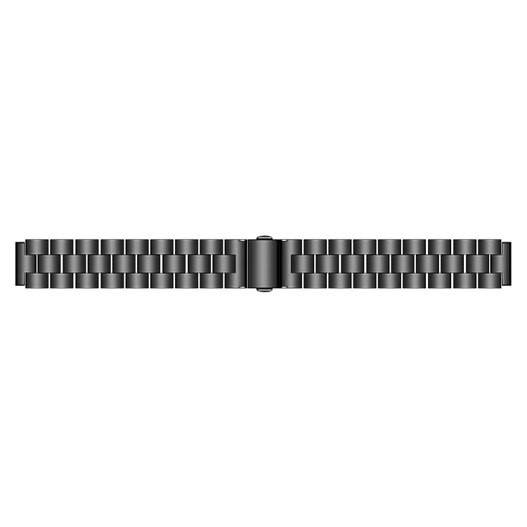 Für Xiaomi Mi Band 9 NFC / Mi Band 9 / Smart Band 8 NFC / Smart Band 8 Edelstahl-Armband 3 Perlen Ersatzarmband - Schwarz