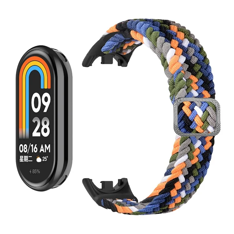 ENKAY HAT-PRINCE Para Xiaomi Smart Band 9 NFC / 9 / 8 NFC / 8 Banda de Relógio Nylon Strap com Filme PMMA - Denim