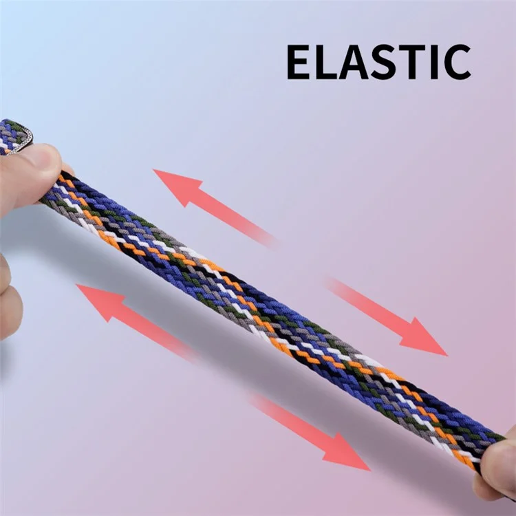 ENKAY HAT-PRINCE Para Xiaomi Smart Band 9 NFC / 9 / 8 NFC / 8 Banda de Relógio Nylon Strap com Filme PMMA - Denim