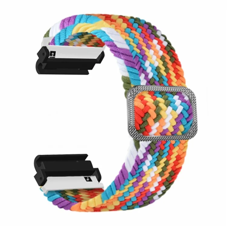 Para Huami Amazfit T-Rex 2 Ultra Correa de reloj de nailon ultra elástica y ajustable - Arcoíris