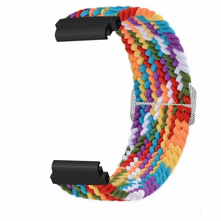 Para Huami Amazfit T-Rex 2 Ultra Correa de reloj de nailon ultra elástica y ajustable - Arcoíris