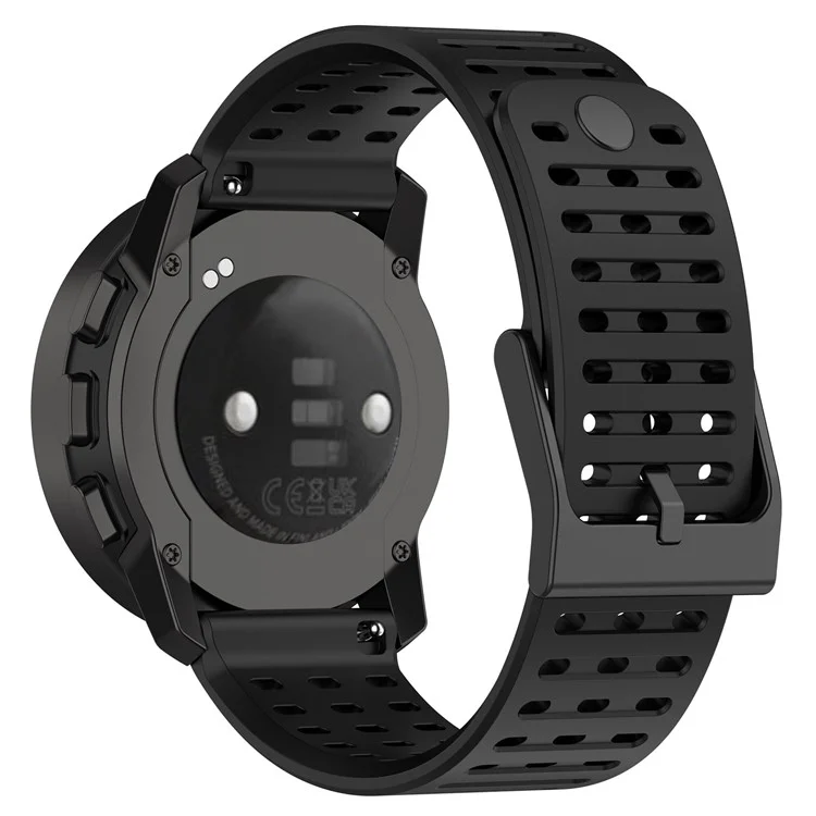 Sport Strap for Suunto Vertical / 9 Peak Pro / 9 Peak / 5 Peak , 22mm Silicone Watch Bands - Black