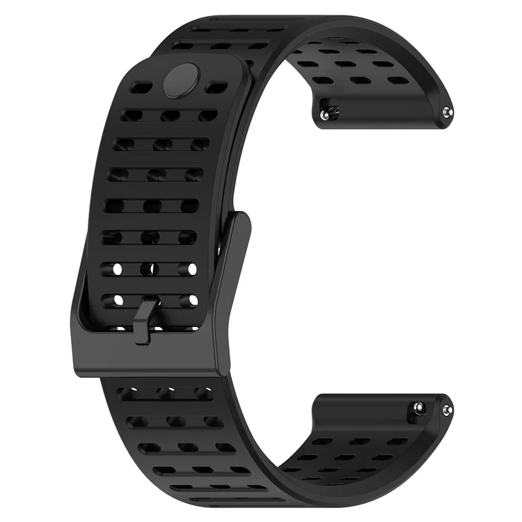 Sport Strap for Suunto Vertical / 9 Peak Pro / 9 Peak / 5 Peak , 22mm Silicone Watch Bands - Black