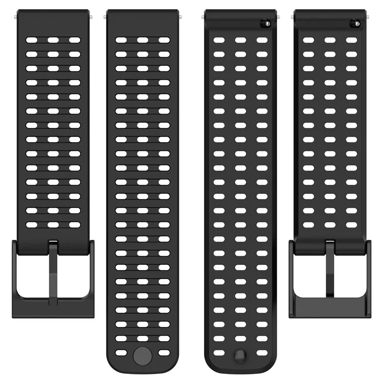Sport Strap for Suunto Vertical / 9 Peak Pro / 9 Peak / 5 Peak , 22mm Silicone Watch Bands - Black