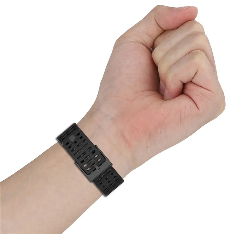 Sport Strap for Suunto Vertical / 9 Peak Pro / 9 Peak / 5 Peak , 22mm Silicone Watch Bands - Black