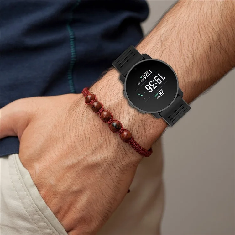 Sport Strap for Suunto Vertical / 9 Peak Pro / 9 Peak / 5 Peak , 22mm Silicone Watch Bands - Black