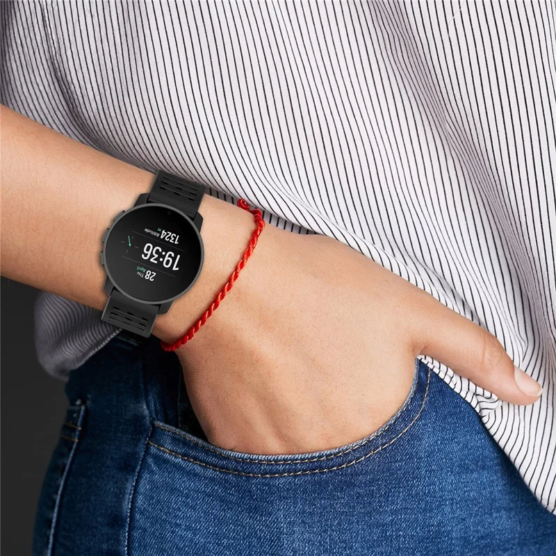 Sport Strap for Suunto Vertical / 9 Peak Pro / 9 Peak / 5 Peak , 22mm Silicone Watch Bands - Grey