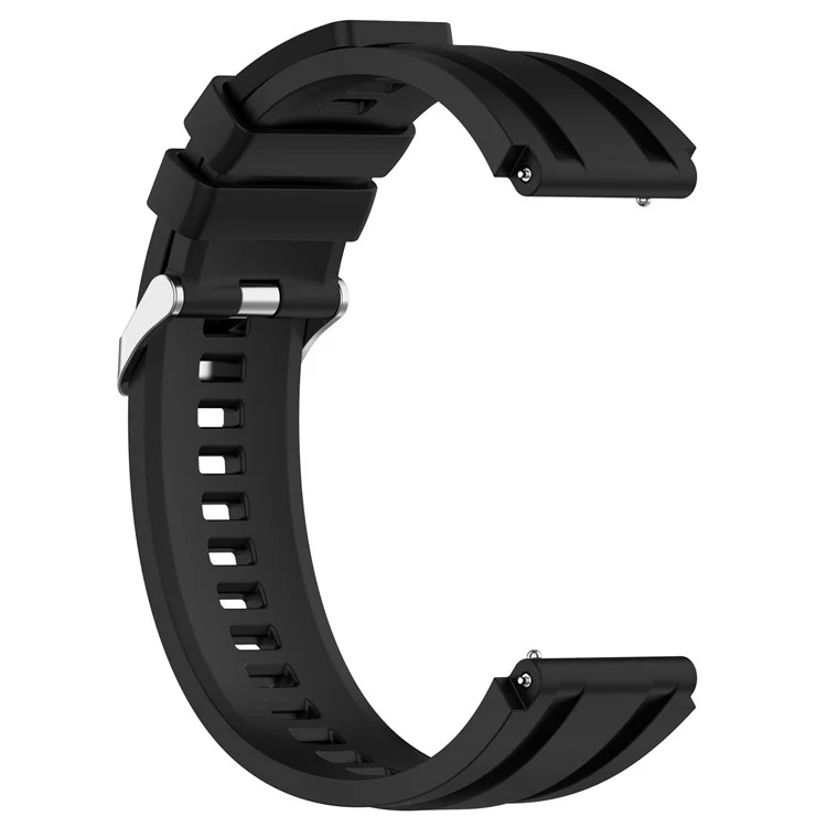 Pulseira de silicone para Huawei Watch Ultimate / GT 3 SE / Buds / Watch 3 Pro New / GT 3 Pro 46mm / GT Runner / GT 3 46mm, Pulseiras de relógio de 22mm com pulseira de extensão - Preta