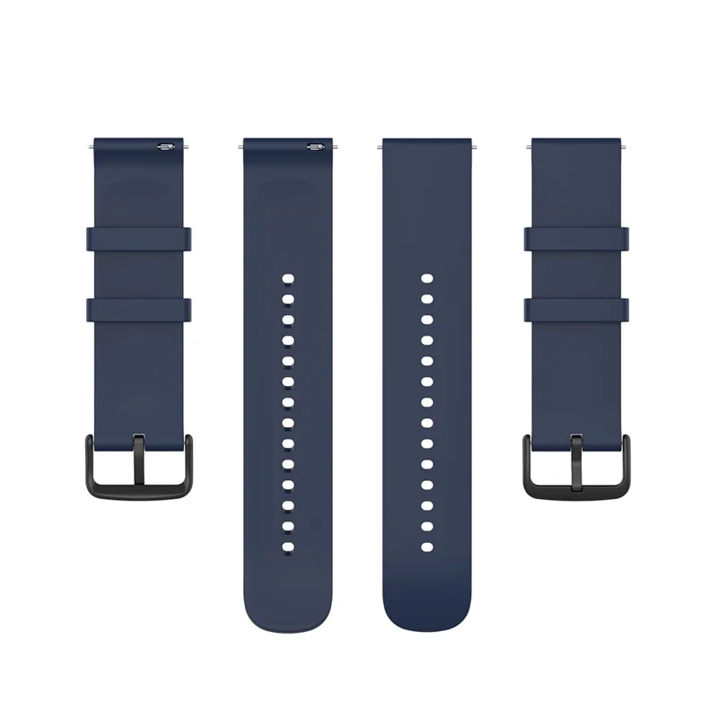 For Huawei Watch GT 4 46mm / Watch 4 Pro / Watch 4 / Watch 3 Pro / Watch GT 3 SE / Xiaomi Watch 2 Pro Silicone Watch Band - Midnight Blue