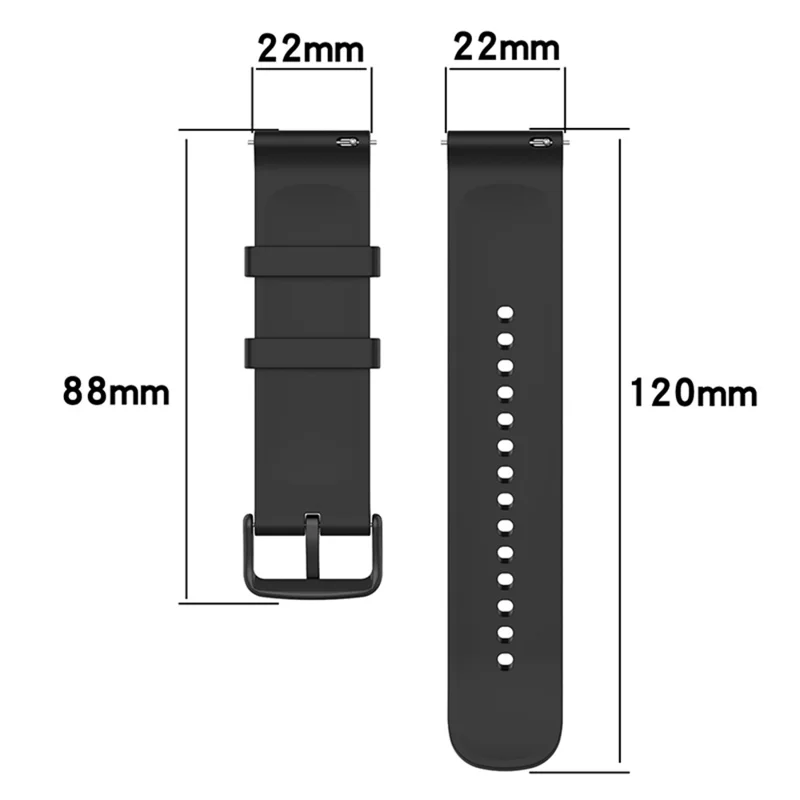 For Huawei Watch GT 4 46mm / Watch 4 Pro / Watch 4 / Watch 3 Pro / Watch GT 3 SE / Xiaomi Watch 2 Pro Silicone Watch Band - Midnight Blue