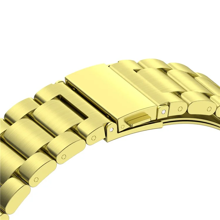 Para Huawei Band 8 / Band 8 NFC / Band 9 / Band 9 NFC Smartwatch Correa Parte de Reparación Correa de Reloj 3 Cuentas Banda de Acero Inoxidable Reemplazo - Oro