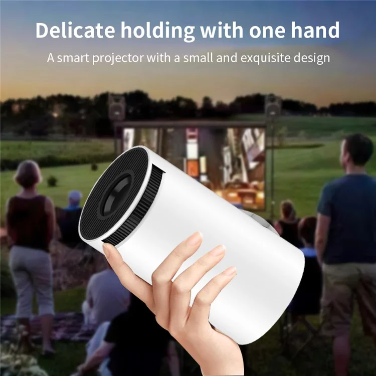 HY300 Android 11.0 Proyector Portátil WiFi6 BT5.0 1280*720dpi 120 Ansi Lumens Home Theate Media Player - Enchufe de la ue