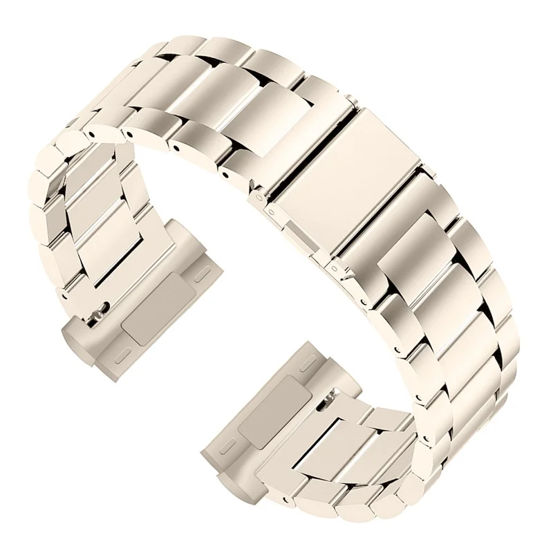 Per Fitbit Versa 4 / Sense 2 Smart Watch Sostituzione del cinturino 3 perline in acciaio inossidabile - Oro champagne