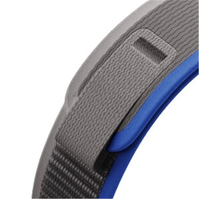 For Garmin Tactix 7 Pro / Fenix 7X / Fenix 6X Pro 26mm Nylon Watch Band Trail Loop Adjustable Wrist Strap - Blue
