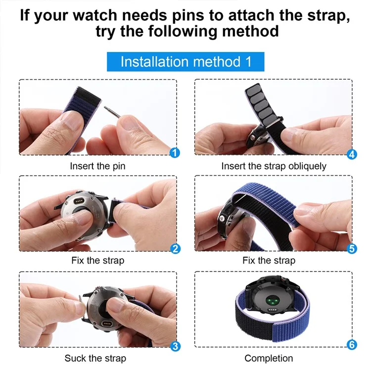 For Garmin Forerunner 965 / 955 / 945 / 935 Adjustable Watch Strap Stitching Nylon Loop Wrist Band - Light Purple