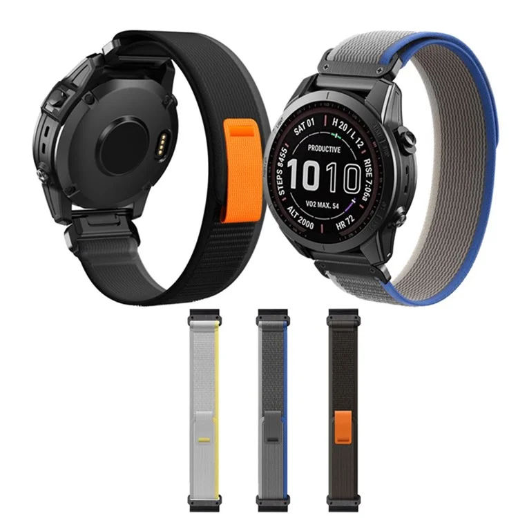 Per Garmin Forerunner 965 / 955 / 945 / 935 Cinturino da 22 mm Traccia Loop Regolabile Cinghia da Polso in Nylon - Blu