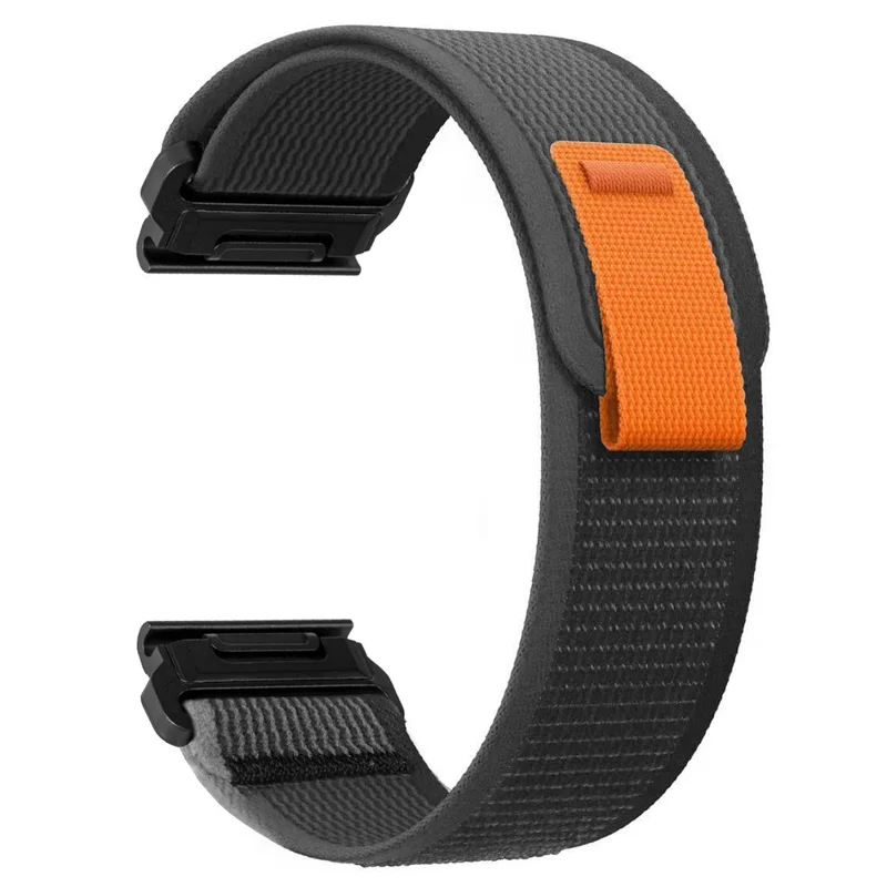 For Garmin Forerunner 965 / 955 / 945 / 935 22mm Watch Band Trail Loop Adjustable Nylon Wrist Strap - Grey
