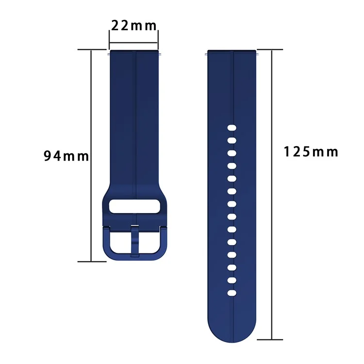 Für Garmin Forerunner 265 / 255 / Vivoactive 4 / Venu 2 Silikon-Uhrenarmband 22mm Uhrenarmband mit quadratischer Schnalle - Transparent Grün