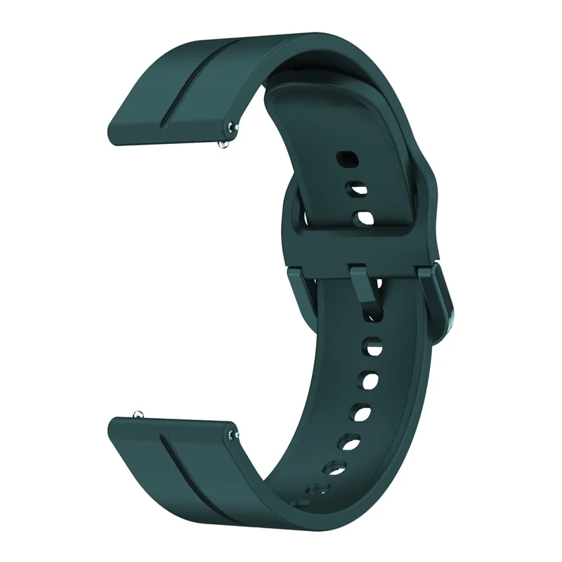 Per Garmin VivoMove Trend / Luxe / Style Cinturino da 20 mm in silicone per orologio da polso con fibbia quadrata - Verdastro