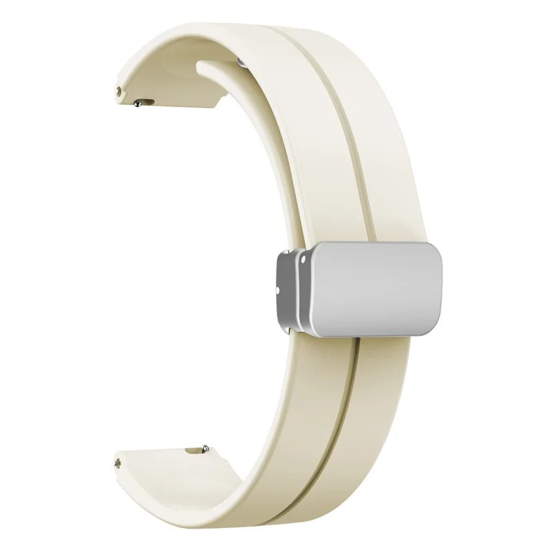 For Keep B4 / Huawei Watch Fit Mini Watch Band 16mm Silicone Wrist Strap, Silver Folding Buckle - Starlight