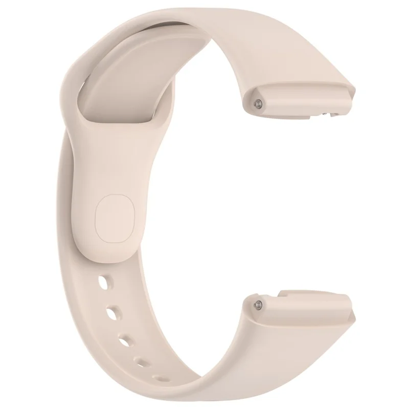 For Xiaomi Redmi Watch 3 Lite / Watch 3 Active Replacement Silicone Watchband Soft Watch Strap - Ivory White