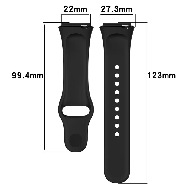 For Xiaomi Redmi Watch 3 Lite / Watch 3 Active Replacement Silicone Watchband Soft Watch Strap - Ivory White