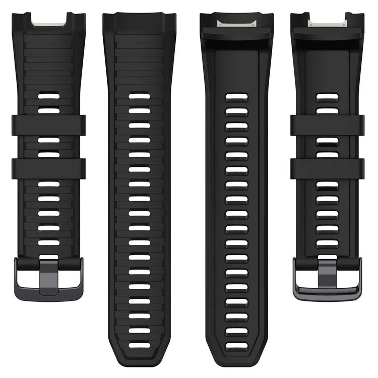 Sports Watch Band for Garmin Instinct 2X , 22mm Replacement Silicone Strap - Black