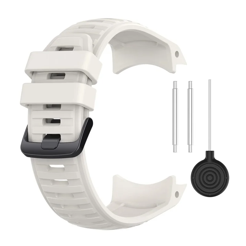 Sports Watch Band for Garmin Instinct 2X , 22mm Replacement Silicone Strap - White