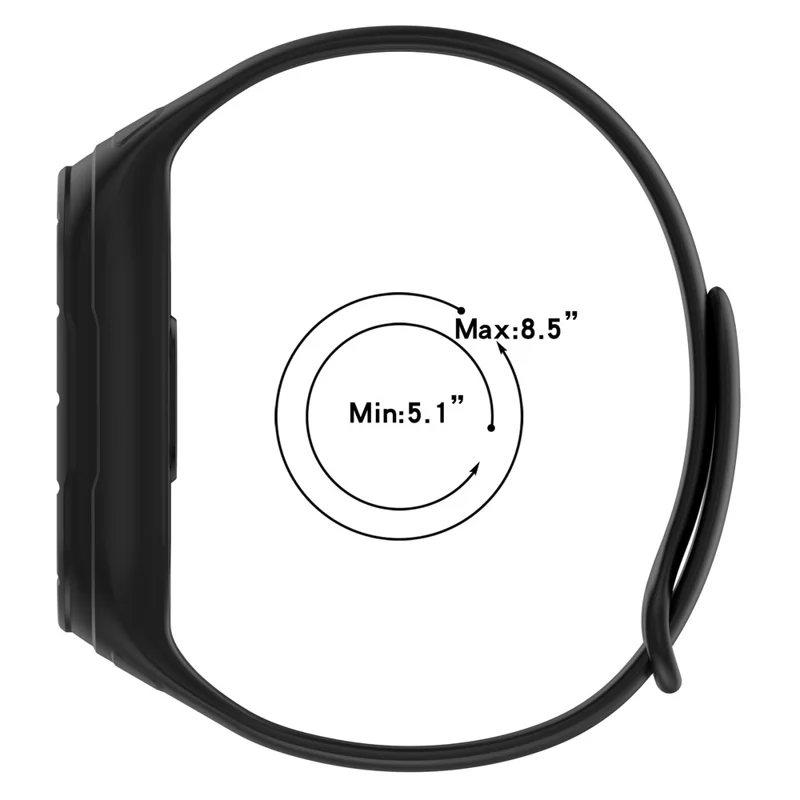 For Xiaomi Smart Band 8 Replacement Silicone Watch Strap Integrate Wrist Band with Case Cover - Green