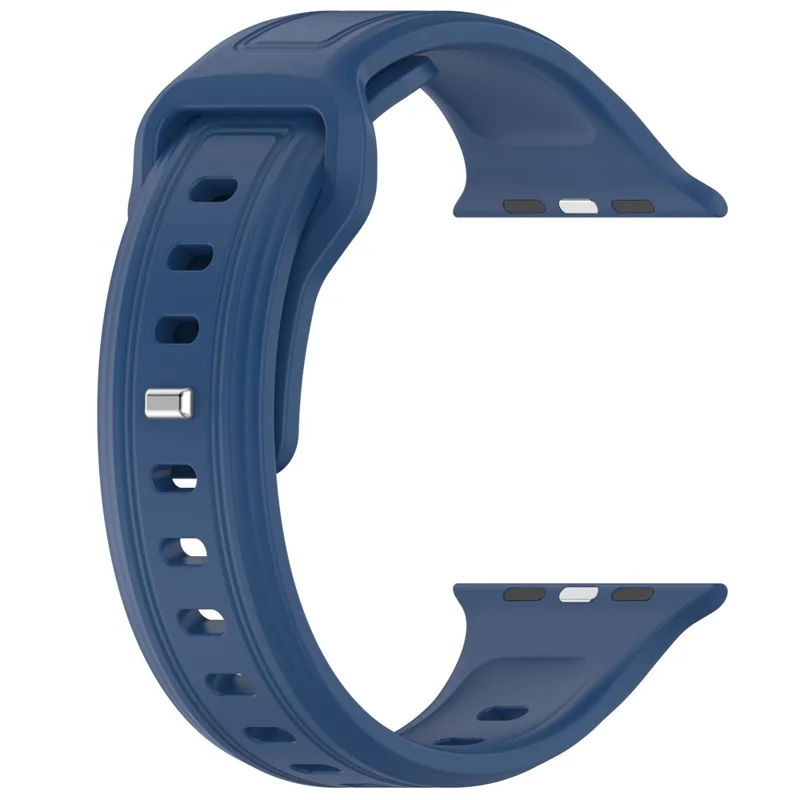 Uhrenarmband für Apple Watch Serie 10 42 mm / 9 8 7 41 mm / SE (2023) SE (2022) SE 6 5 4 40 mm / 3 2 1 38 mm Silikon-Uhrenarmband - Babyblau