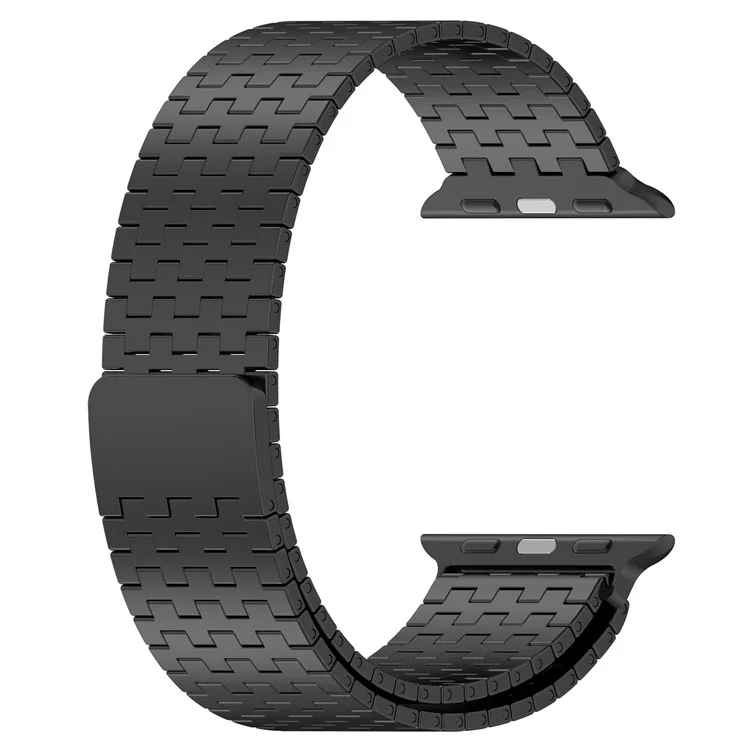 Watch Strap for Apple Watch Series 10 42mm / 9 8 7 41mm / SE (2023) SE (2022) SE 6 5 4 40mm / 3 2 1 38mm Replacement Band Magnetic Stainless Steel Strap - Black