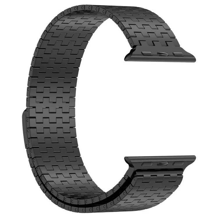Watch Strap for Apple Watch Series 10 42mm / 9 8 7 41mm / SE (2023) SE (2022) SE 6 5 4 40mm / 3 2 1 38mm Replacement Band Magnetic Stainless Steel Strap - Black