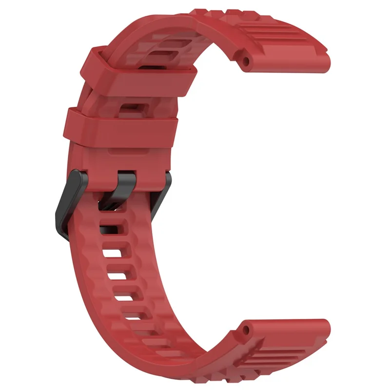 For Huami Amazfit T-rex Ultra A2142 Silicone Watch Strap Adjustable Wrist Band - Red