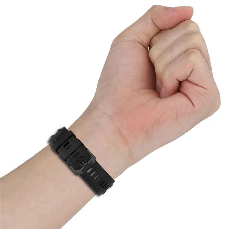 For Huami Amazfit T-rex Ultra A2142 Silicone Watch Strap Adjustable Wrist Band - Red