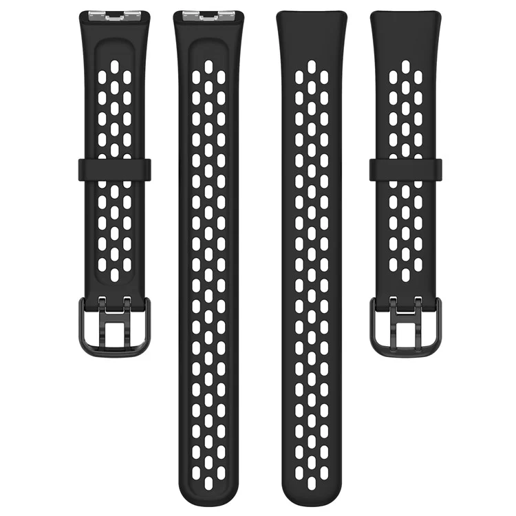 For Huawei Band 8 / Band 8 NFC / Band 9 / Band 9 NFC Watch Band Soft Silicone Breathable Strap Replacement - Black