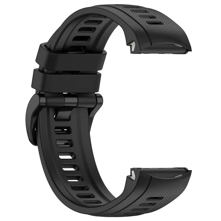For Garmin Approach S70 47mm Silicone Watch Band Soft Sport Replacement Watch Strap - Black