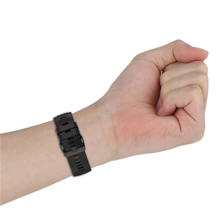 For Garmin Approach S70 47mm Silicone Watch Band Soft Sport Replacement Watch Strap - Grey