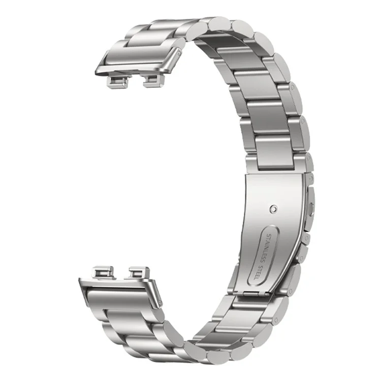 Für Huawei Band 8 / Band 8 NFC / Band 9 / Band 9 NFC Uhrenarmband Edelstahl Metallarmband - Silber