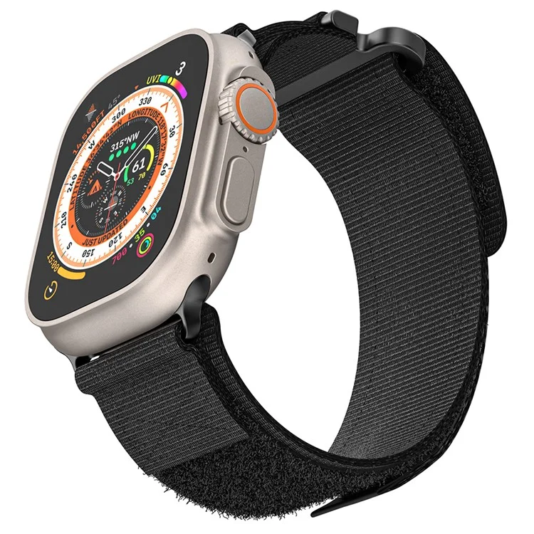 Watch Strap for Apple Watch Series 10 42mm / 9 8 7 41mm / SE (2023) SE (2022) SE 6 5 4 40mm / 3 2 1 38mm Nylon Watch Band Adjustable Sports Wrist Strap - Black