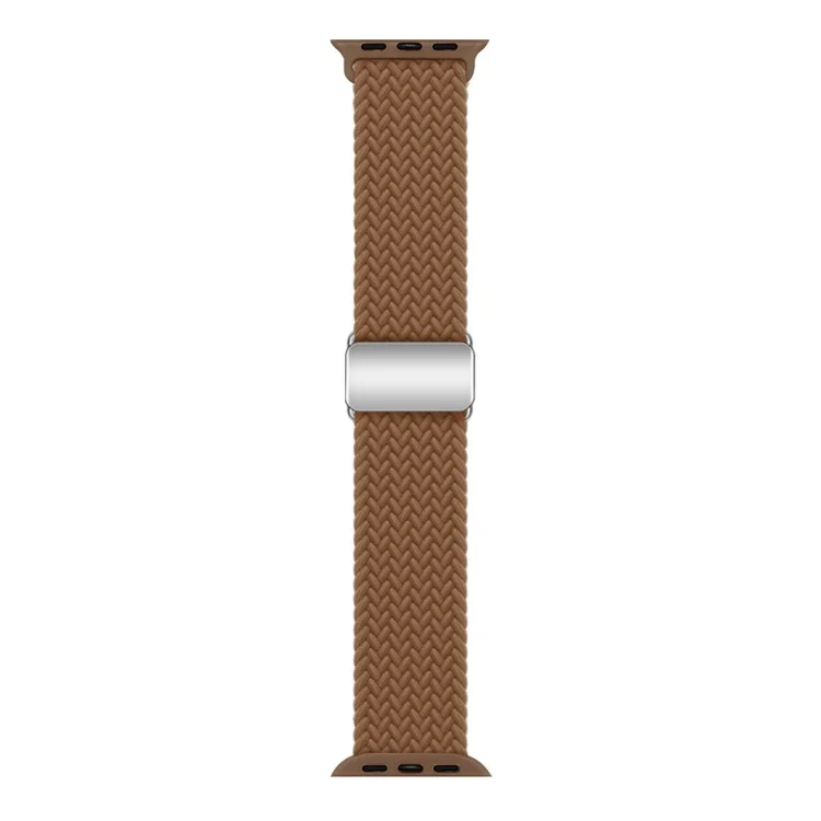 Watch Strap for Apple Watch Series 10 42mm / 9 8 7 41mm / SE (2023) SE (2022) SE 6 5 4 40mm / 3 2 1 38mm Magnetic Buckle Watch Band - Brown