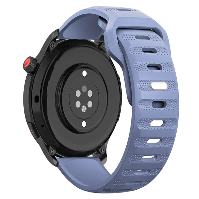 Silicone Watch Band for Garmin Forerunner 265 / 255 / Vivoactive 4 / Venu 2 , 22mm Dot Texture Wrist Strap Bracelet - Ice Ocean Blue