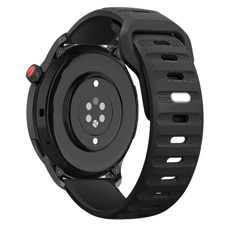 Pulseira para Samsung Galaxy Watch6 / Watch6 Classic / Watch 5 / Watch 5 Pro / Watch4 / Watch4 Classic, pulseira de silicone de 20mm - Preta